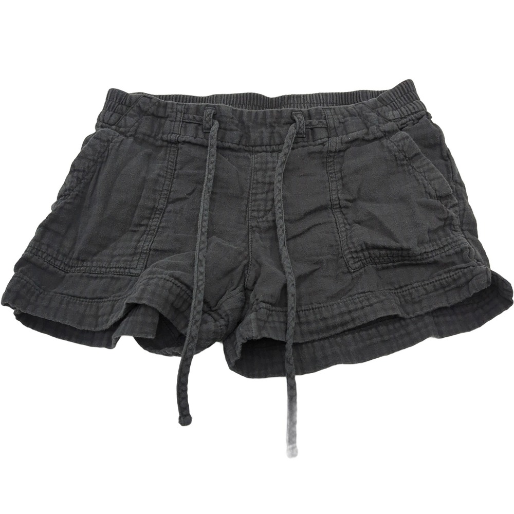 Old Navy Womens Small Charcoal Gray Drawstring Elastic Waist Casual Shorts